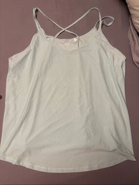 DSG Pale Blue Crisscross Strap Camisole